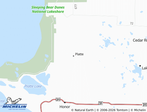 Mappa MICHELIN Platte - ViaMichelin