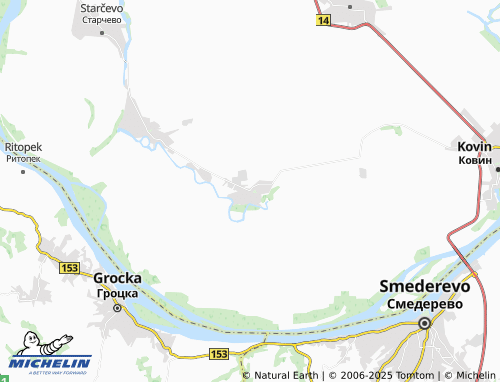 MICHELIN-Landkarte Banatski Brestovac - ViaMichelin