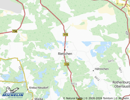 Mappa MICHELIN Rietschen - ViaMichelin