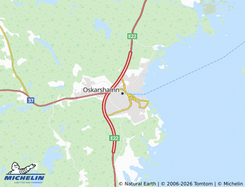 Carte MICHELIN Oskarshamn - ViaMichelin