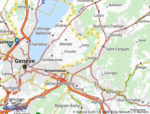 Carte MICHELIN Presinge - ViaMichelin