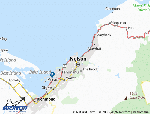 Mapa MICHELIN Port Nelson - ViaMichelin