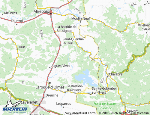 MICHELIN Belloc map - ViaMichelin