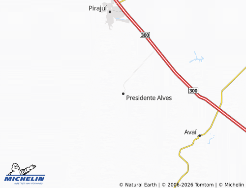 Mapa MICHELIN Presidente Alves - ViaMichelin