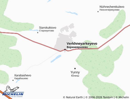 MICHELIN-Landkarte Verkhneyarkeyevo - ViaMichelin