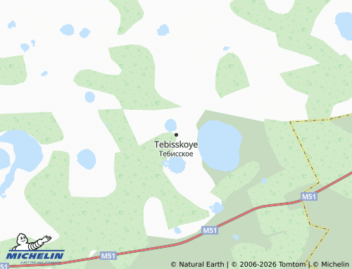MICHELIN-Landkarte Tebisskoye - ViaMichelin