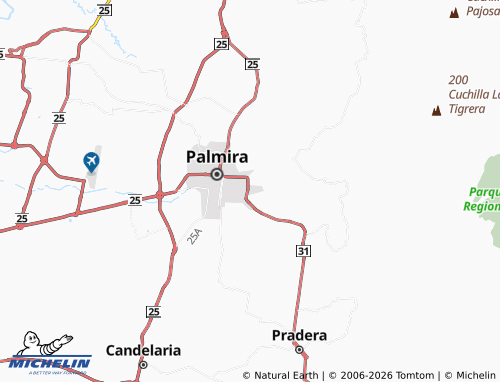 MICHELIN Popular Modelo map - ViaMichelin