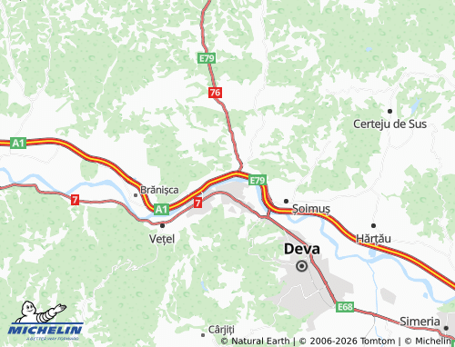 MICHELIN-Landkarte Bejan - ViaMichelin