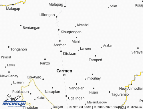 MICHELIN Pebpoloan map - ViaMichelin