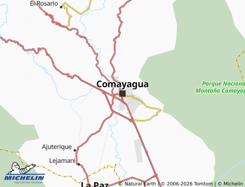 MICHELIN Comayagua map - ViaMichelin