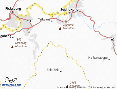 MICHELIN Lenyakoane map - ViaMichelin