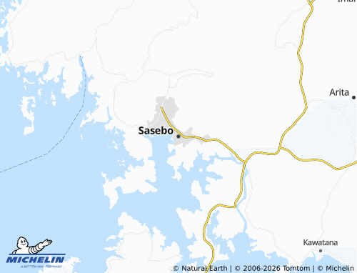 MICHELIN-Landkarte Sasebo - ViaMichelin