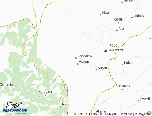 MICHELIN Sandalcık map - ViaMichelin