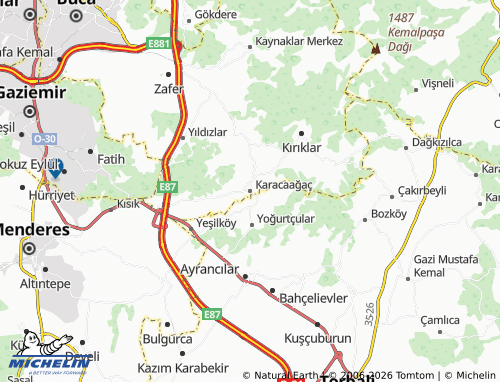 Mappa MICHELIN Karacaağaç - ViaMichelin