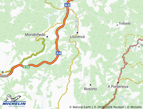 MICHELIN-Landkarte O Moural - ViaMichelin