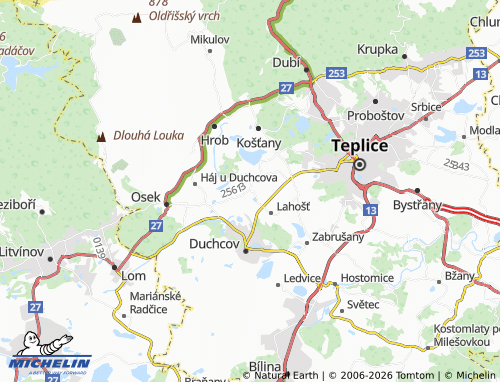 Mappa MICHELIN Jeníkov - ViaMichelin