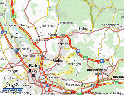 Mapa MICHELIN Lorrach - ViaMichelin