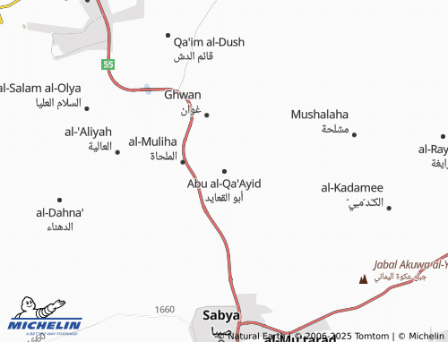 MICHELIN Abu Alqa Ayid map - ViaMichelin