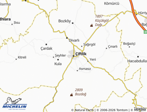 Mappa MICHELIN Çiftlik - ViaMichelin