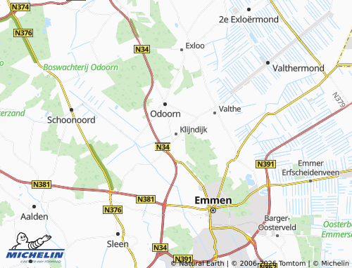 Kaart MICHELIN Klijndijk - ViaMichelin