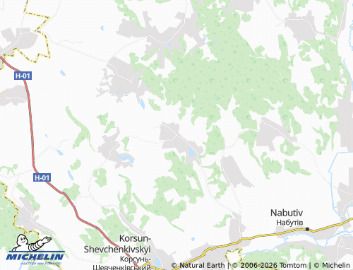 MICHELIN Kychyntsi map - ViaMichelin