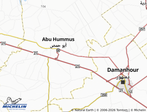 Mapa MICHELIN al-Qarawi - ViaMichelin