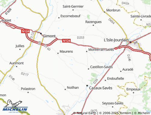 MICHELIN Frégouville map - ViaMichelin