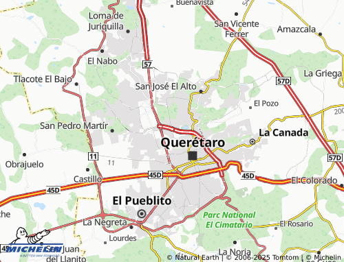 MICHELIN Balcones Campestre map - ViaMichelin