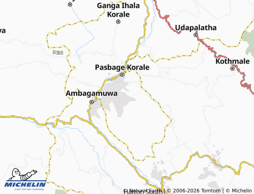 MICHELIN Bawwagama map - ViaMichelin