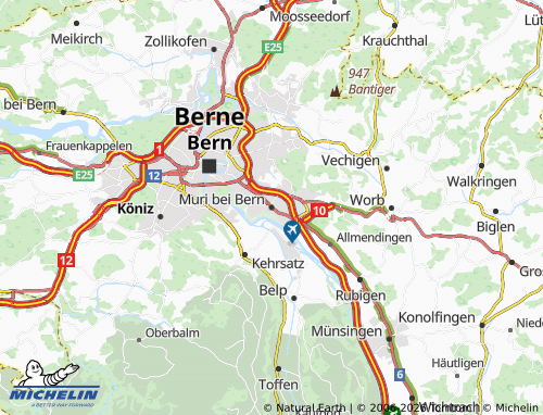 MICHELIN Muri bei Bern map - ViaMichelin