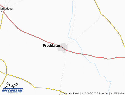 MICHELIN Proddatur map - ViaMichelin