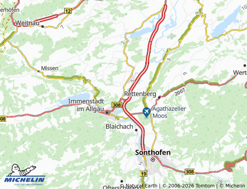 Mappa MICHELIN Stein im Allgäu - ViaMichelin