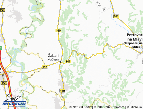 Mapa MICHELIN Četereže - ViaMichelin