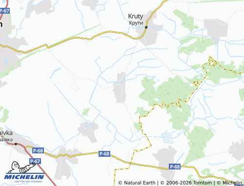 MICHELIN Perebudova map - ViaMichelin