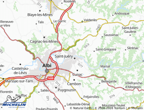 Mapa MICHELIN Arthès - ViaMichelin