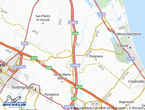 Mapa MICHELIN Casemurate - ViaMichelin
