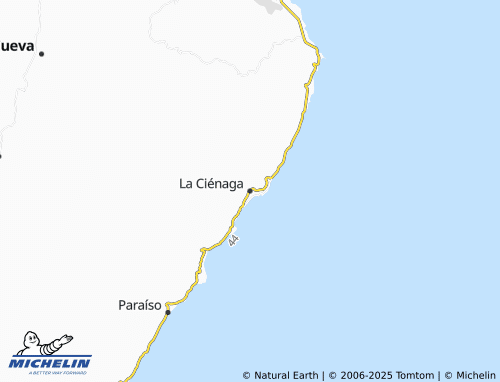 Carte MICHELIN La Ciénaga - ViaMichelin