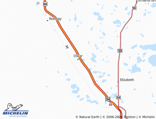 Mapa MICHELIN Oscar - ViaMichelin