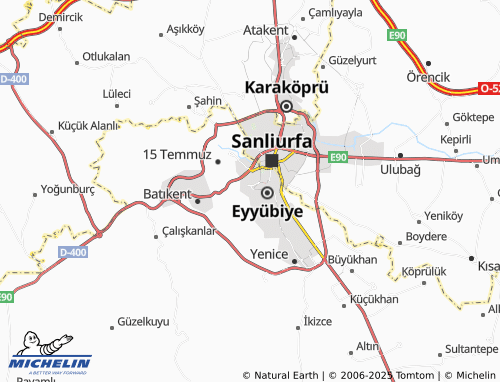 MICHELIN Topdağı map - ViaMichelin