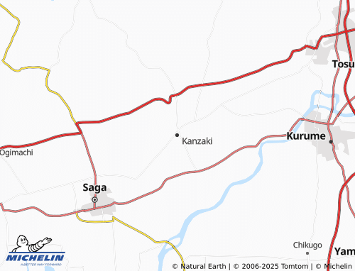 MICHELIN Kanzaki map - ViaMichelin