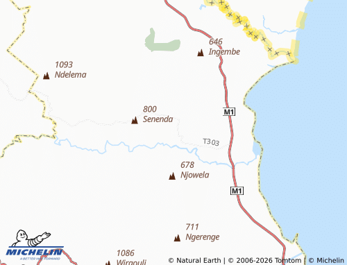 MICHELIN-Landkarte Mwenebungu - ViaMichelin