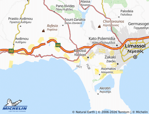 MICHELIN Episkopi map - ViaMichelin
