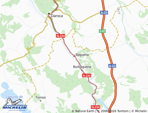 Mapa MICHELIN Báguena - ViaMichelin
