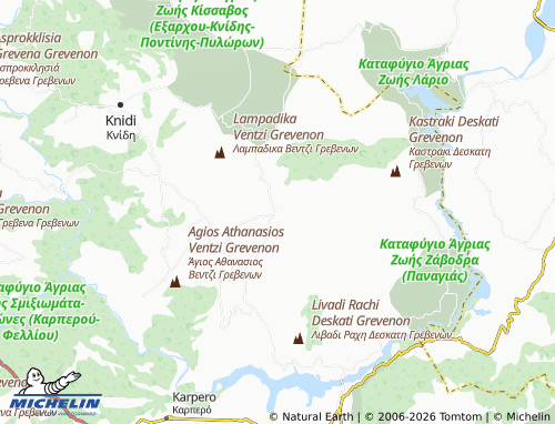 Carte MICHELIN Palaiochori - ViaMichelin