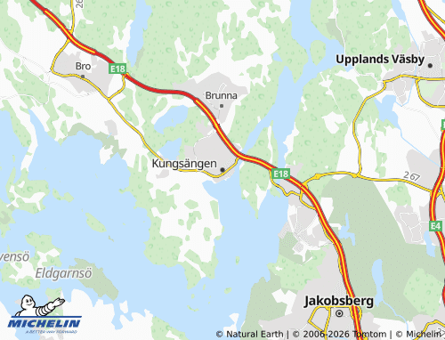 Mapa MICHELIN Kungsängen - ViaMichelin