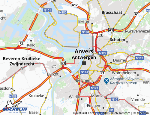 Mappa MICHELIN Linkeroever - ViaMichelin