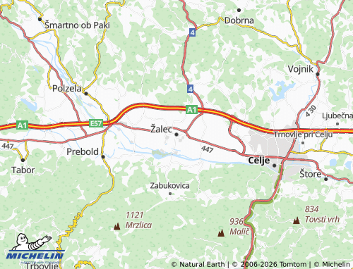 MICHELIN-Landkarte Žalec - ViaMichelin