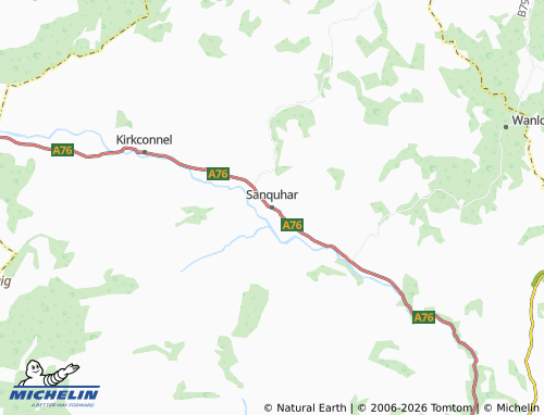 MICHELIN Sanquhar map - ViaMichelin
