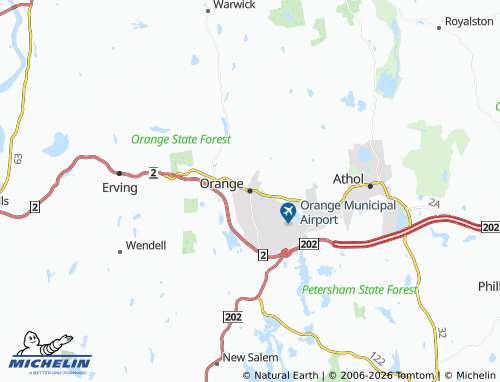 Mapa MICHELIN Orange - ViaMichelin
