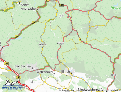 Mapa MICHELIN Zorge - ViaMichelin